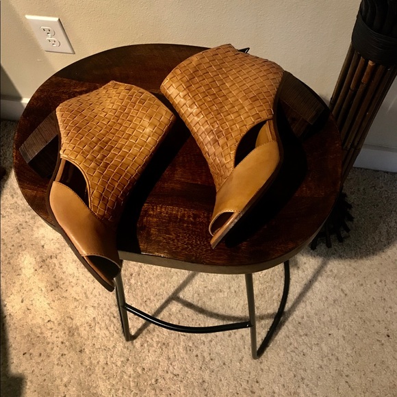 PATRICIA NASH WOVEN LEATHER BOOTIES, SZ 11 - Picture 6 of 8